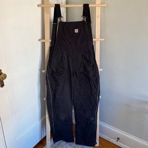 Carhartt Insulated Bibs, Black, Women’s Size Small